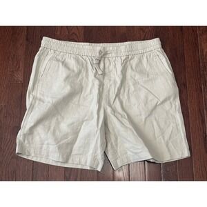 Collars and & Co Linen Blend Shorts XXL Beige NWT